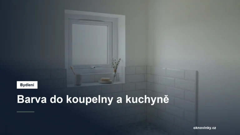 Barva do koupelny a kuchyně