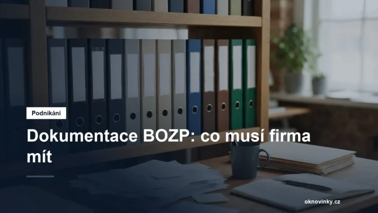 Dokumentace BOZP: co musí firma mít