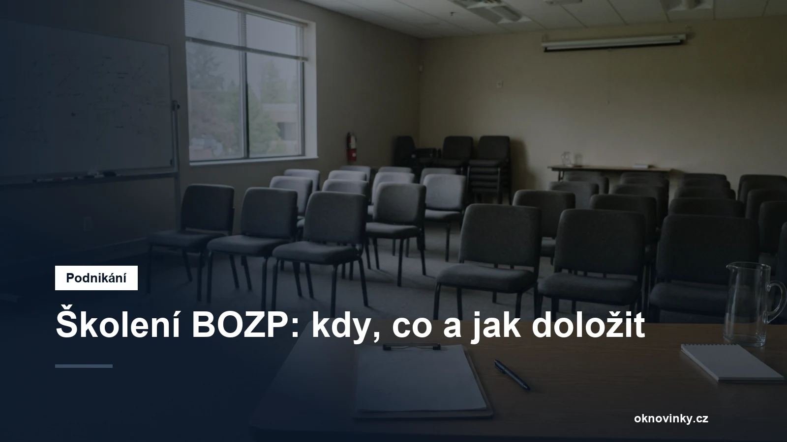Školení BOZP: kdy, co a jak doložit