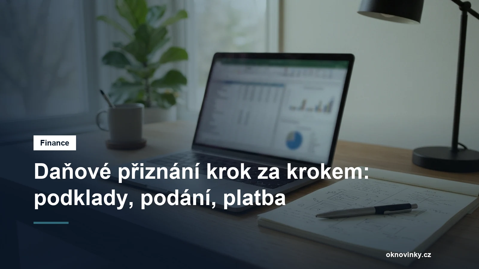 Notebook a dokumenty připravené k práci