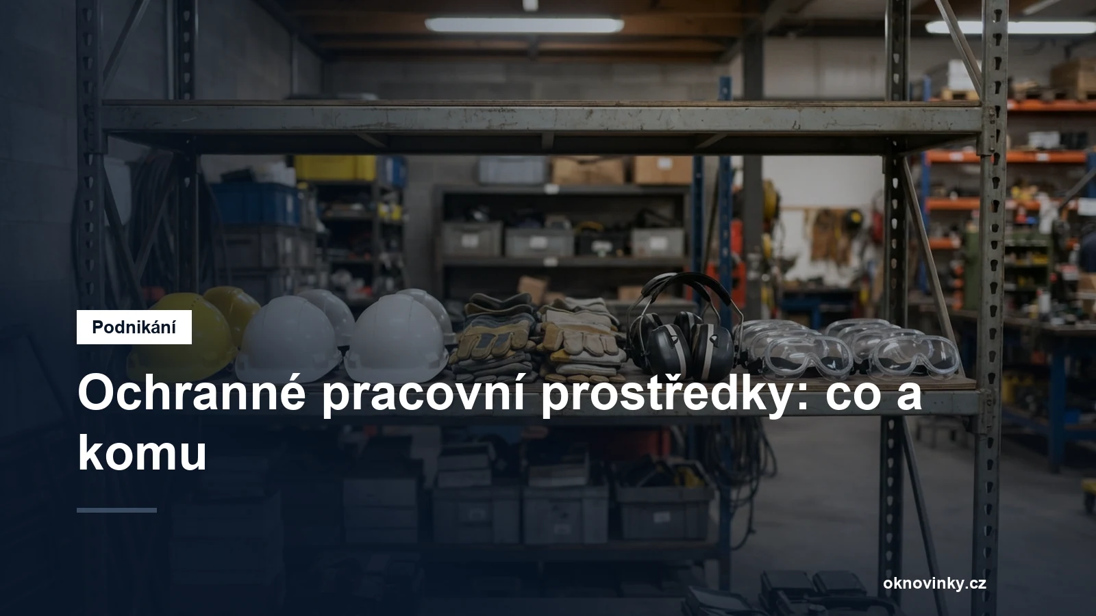 Ochranné pracovní prostředky: co a komu