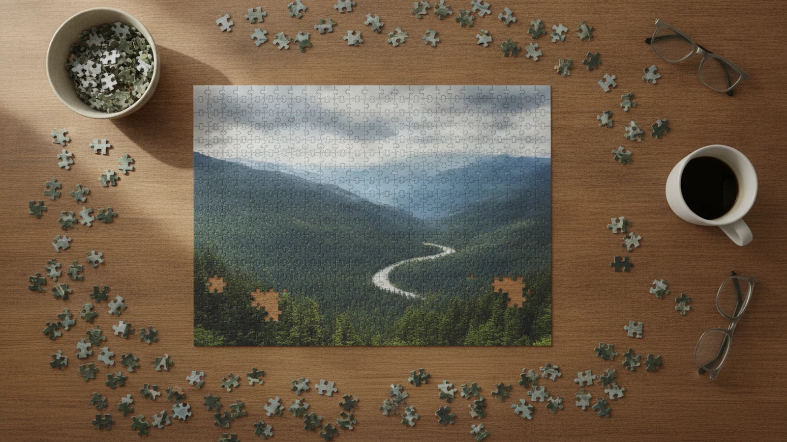 Puzzle: dílky, motivy a skládání