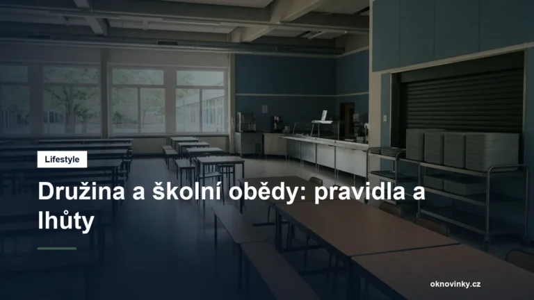 Družina a školní obědy: pravidla a lhůty