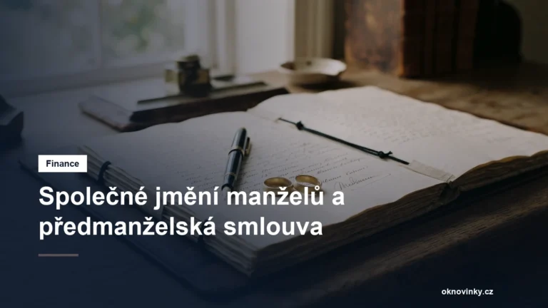 Společné jmění manželů a předmanželská smlouva