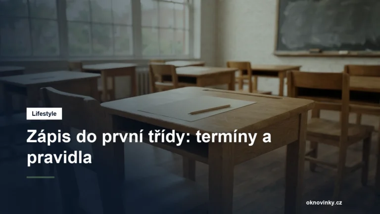 Zápis do první třídy: termíny a pravidla