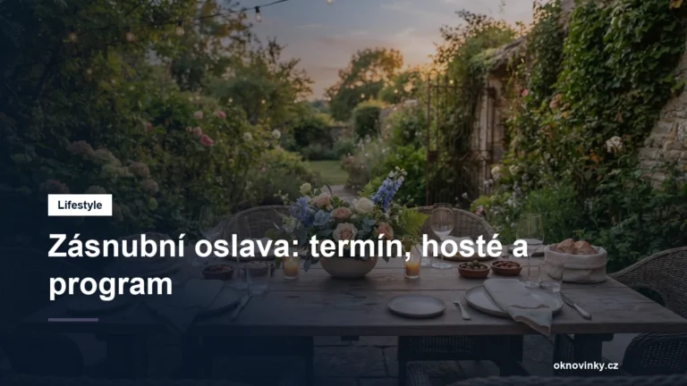 Zásnubní oslava: termín, hosté a program